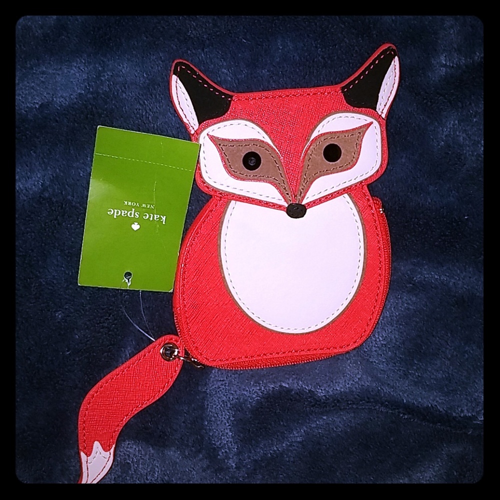 NWT Adorable Kate Spade Fox Coinpurse